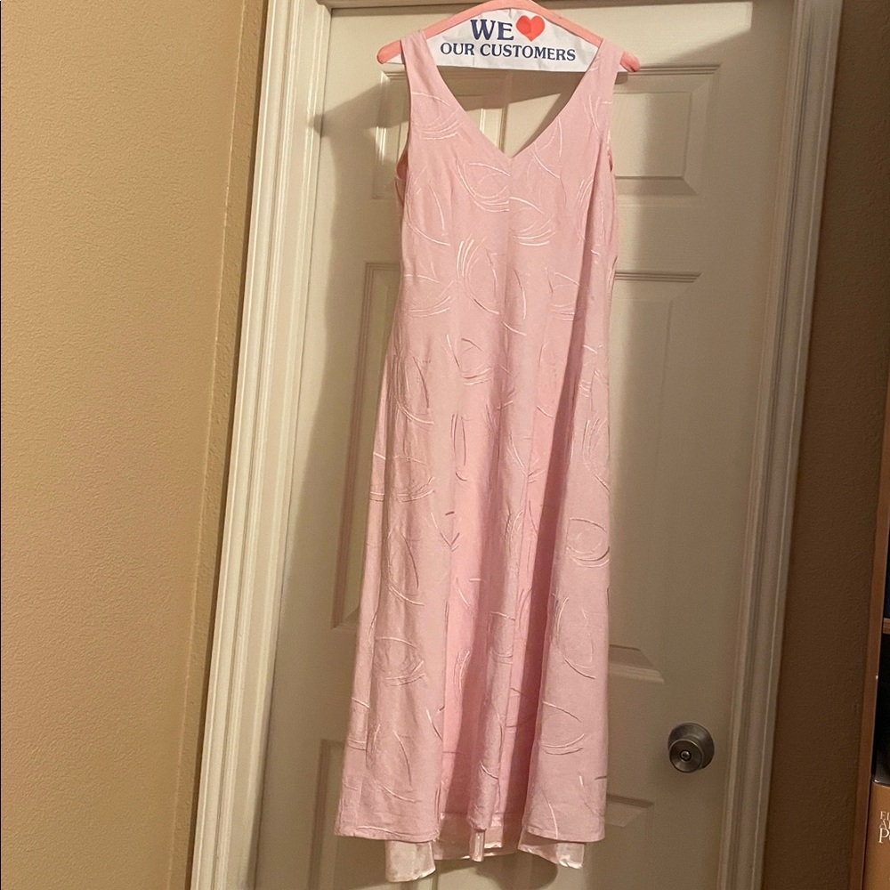Clear out sale! Dressbarn Blush Pink Embroidered Dress